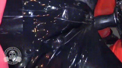 Red Rubber Doll Gets Pegged In Sling