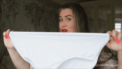 Make A Mess Into A Pair Of Huge Cotton Panties
