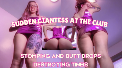 Party Giantess Butt Drops And Stomping Brat Girl POV Ass Worship Boot Domination Tall Goddess Upskirt