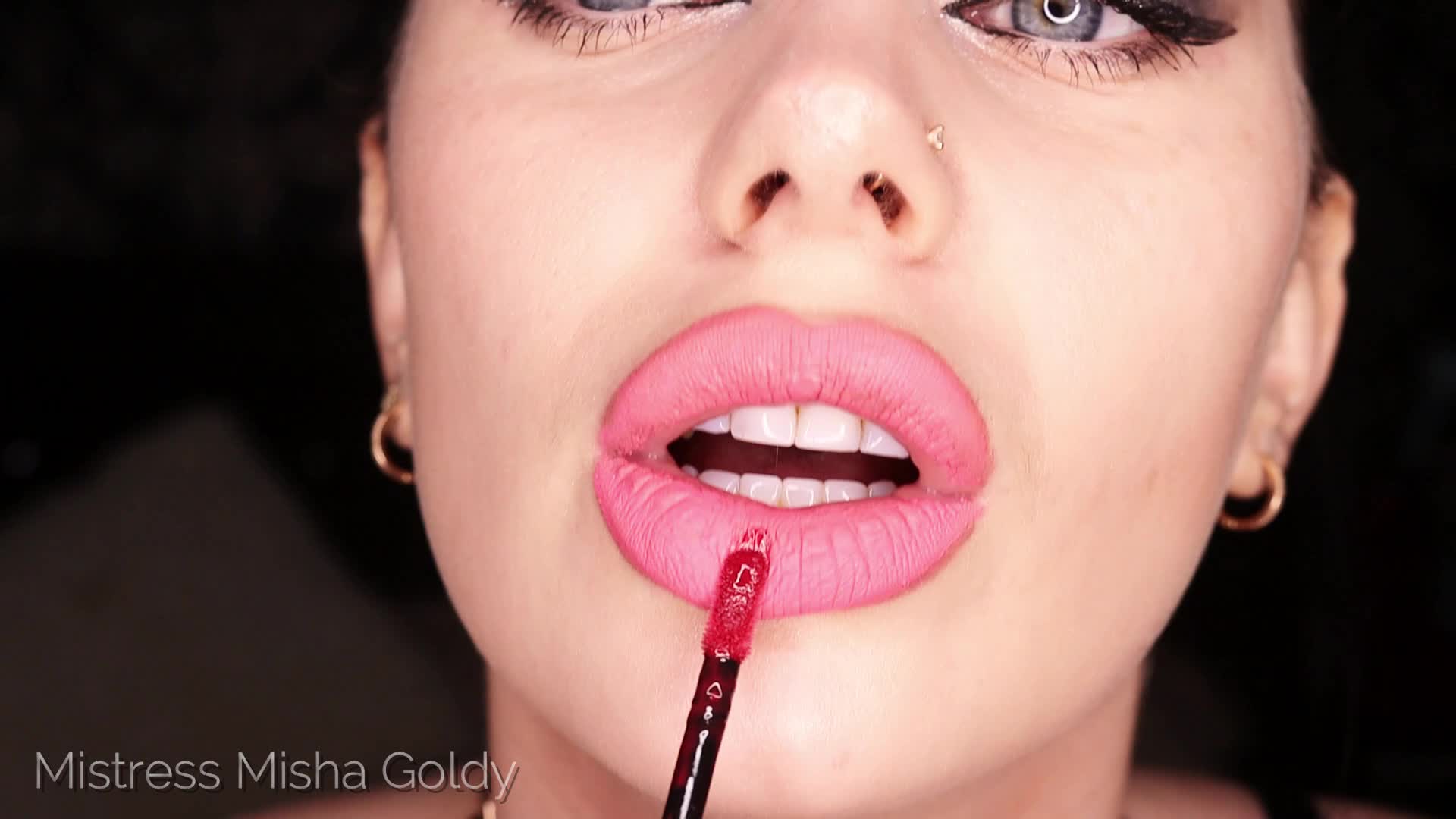 Little Mina presents an epic dirty talking blowjob in a 3-way scene