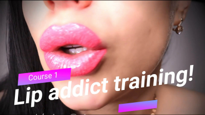 Lip Addict Training! Course 1! Spray All The Cum Around You!