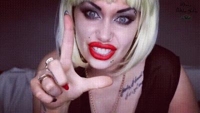 You Are Stupid Retard! Worship My Middle Fingers And Loser Sign JOI