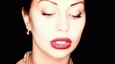 Hookah Smoking & Glossy Lipstick Fetish & Smelling & Teasing & Kissing