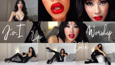 J.O.I Lips- Latex-Boots-Worship!