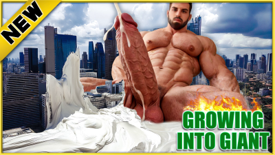 Stepson's Growth Ray Incident: Covering The City With Cum