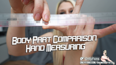 Hand Comparison Ruler Hand Measuring