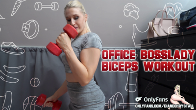 Angry Bosslady Biceps Pump Curls Workout