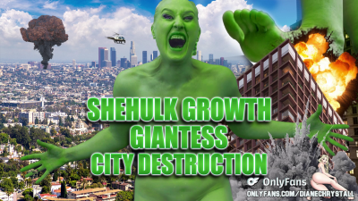 She Hulk Giantess City Destruction Growth Hulking Out