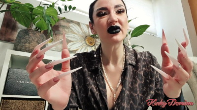 White Long Nails Goddess Drone Training