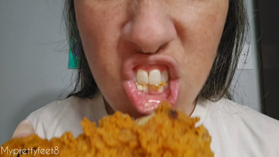Fried Chicken **** Foot Fetish Fun