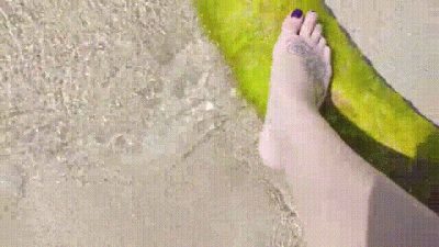 Squishing Around In The Green Algae With My Feet