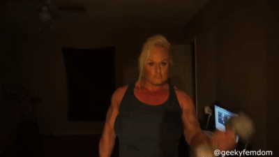 Attack By A Female Bodybuilder