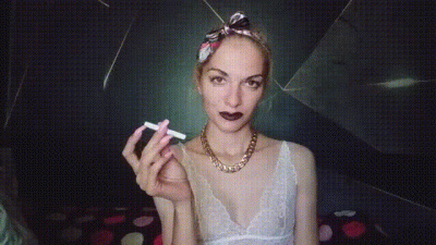 Dark Lips On Unfiltered Cig