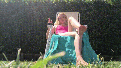 Sunbathing & Smoking In My Garden