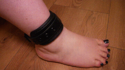 Worship Right Foot In Black Foot Cuffs (No Talking)