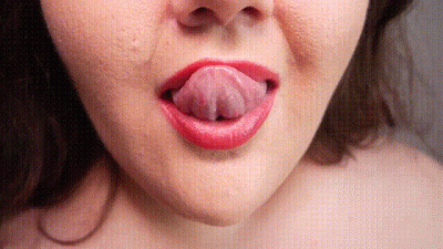 Slow Lip Licking (No Talking)