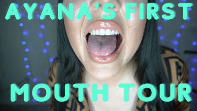 Ayana's First Mouth Teeth Uvula Tour Fetish Super Shy