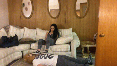 Mistress Selena's Footrest Time