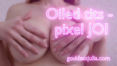 Oiled Tits JOI Pixelated