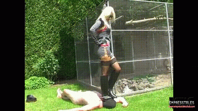 Riding Mistress In Uniform Tramples Your Face