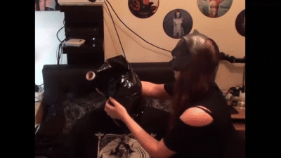 Plastic Wrap Jeanssitting 1