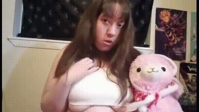 Weeb Girl Checking Herself Out