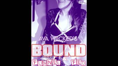 Ava Wiicked's Bound And Funnel Fed By Sadistic Feeder