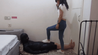 Mistress Zhan's Cock Trampling And Footjob