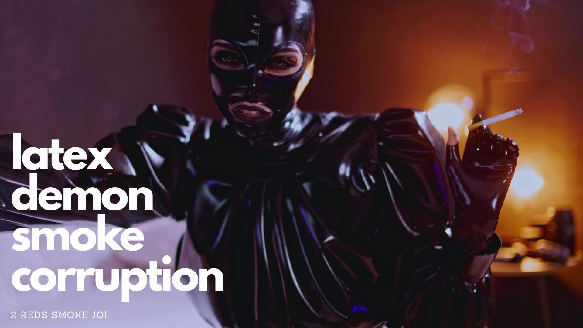 Latex Demon Smoke Corruption JOI