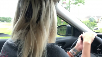 Naughty Behind-The-Scenes Driving With Nikki Brooks