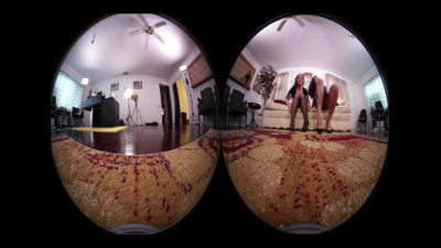 **VR 360** Giantesses Maria Marley & Terra Mizu Toy With Your Tiny Body