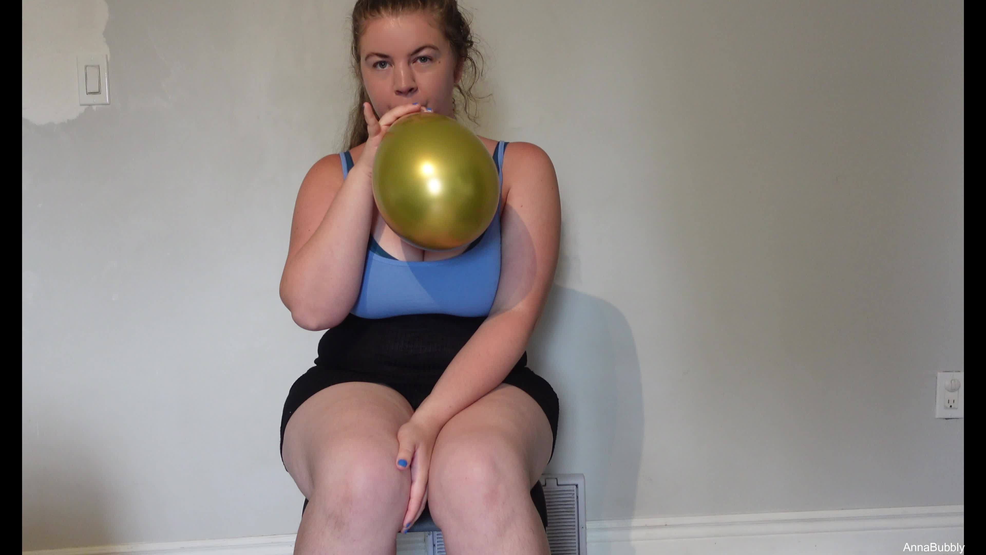 Balloon Blowing And Sit & Step To Pop