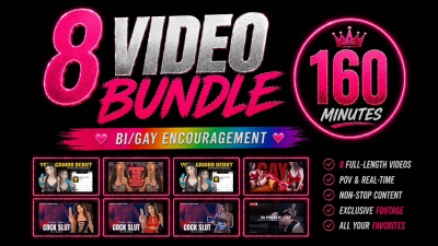 24 Hours Only! 8 Clips! 160-Minute Gay/Bi Video Bundle ($47.99)