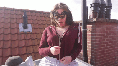 Rooftop Blowjob With Flashing! XXX
