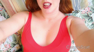 Sunning In A Red Swimsuit, Giving Piggy Tasks