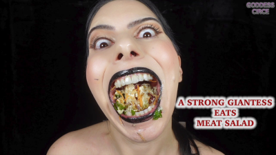 Goddesscirce4 - A STRONG GIANTESS EATS MEAT SALAD (Video Request ...