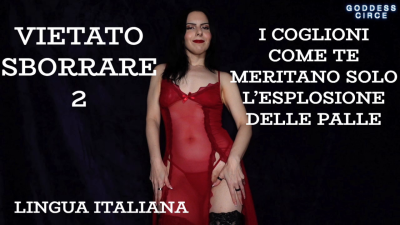 Lingua Italiana- Vietato Sborrare 2- I Coglioni Come Te Meritano Solo L'esplosione Delle Palle