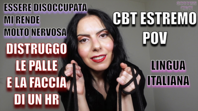 Lingua Italiana Essere Disoccupata Mi Rende Molto Nervosa Distruggo Le Palle E La Faccia Di Un HR Cbt Estremo POV