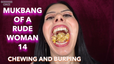 Mukbang Of A Rude Woman 14 Chewing And Burping