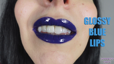 Glossy Blue Lips