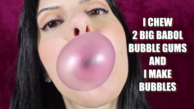 I Chew 2 Big Babol Bubble Gums And I Make Bubbles