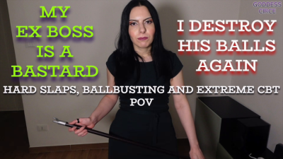 My Ex Boss Is A Bastard I Destroy His Balls Again Hard Slaps, Ballbusting And Extreme Cbt POV