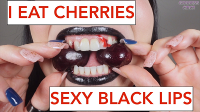 I Eat Cherries Sexy Black Lips