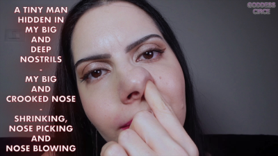 A Tiny Man Hidden In My Big And Deep Nostrils My Big And Crooked Nose Shrinking, Nose Picking And Nose Blowing