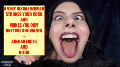 A Very Insane Woman Strokes Your Cock And Makes You Cum Anytime She Wants Ahegao Faces And Dildo