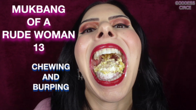 Mukbang Of A Rude Woman 13 Chewing And Burping