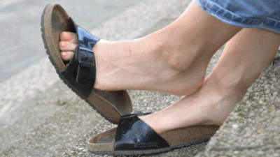 Selena's Sexy Dangling And Shoeplay With Birkenstock Sandals Video Update 13132