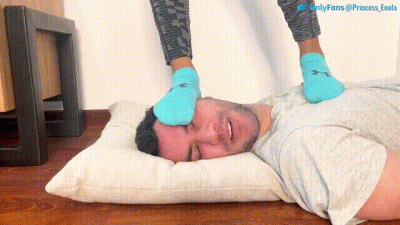 Enola I Love Standing On Your Head While You Worship My Feet Face Trampling, Socks, Barefoot, Foot Gagging And Ball Kick Close Angle( Fullhd)