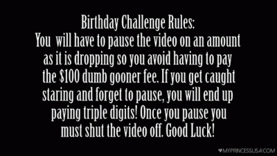 Birthday Goon Game