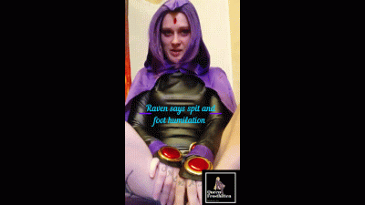 Raven Says Spit And Foot Humiliation